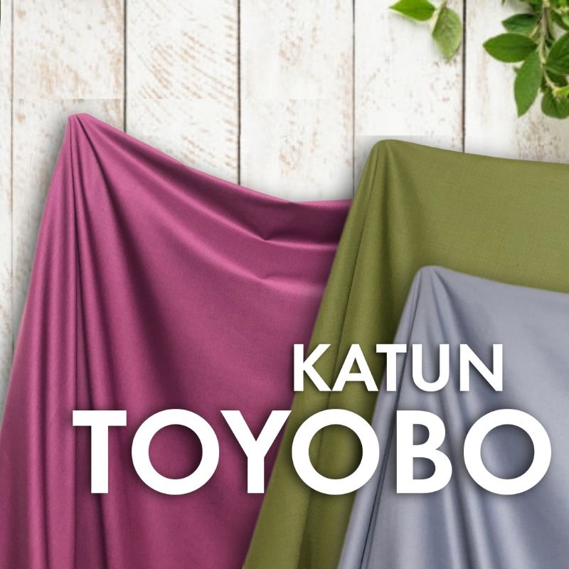 Kain Katun Toyobo Kain Toyobo Meteran (Harga per 0,5m) Import (Kualitas di Atas Deluxe Toyobo yg Umum)