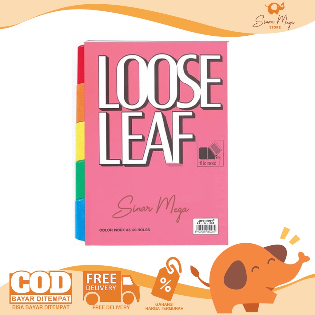 

Joyko Pembatas Binder Loose Leaf A5-1L-05C Warna Murah Berkualitas