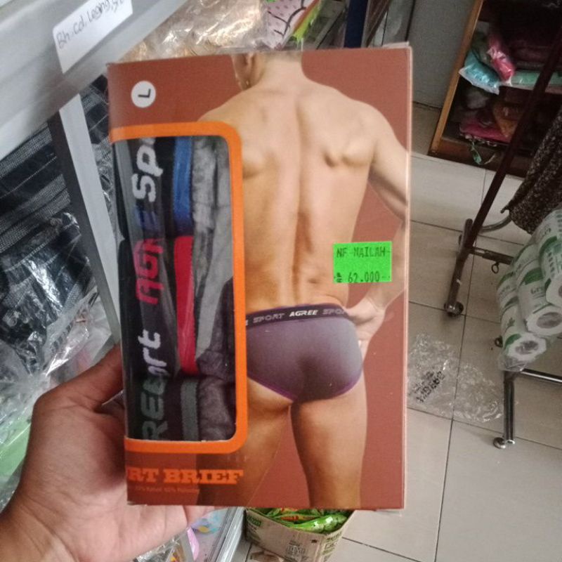 celana dalam pria  Agree ukuran M,L,XL,XXL
