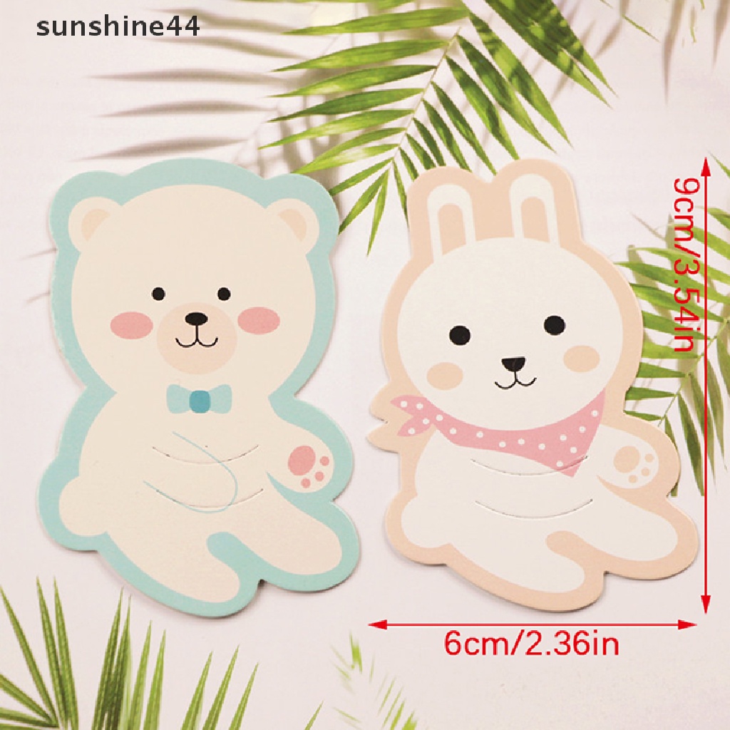 Sunshine5/10pcs Kartun Kartu Lolipop Permen Lucu Kartu Hias Hadiah Natal.