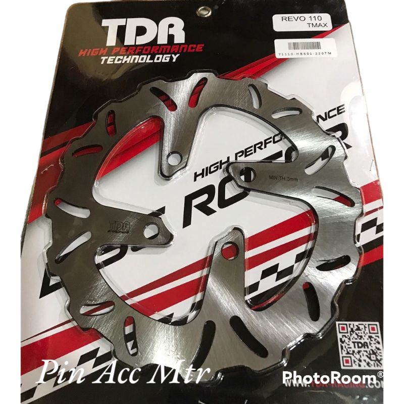 Piringan Disc Cakram Depan TDR racing Original Model T-max Uk-Standar Motor Blade Revo ABS/Revo fit/Revo 110/Supra X 125/pnp