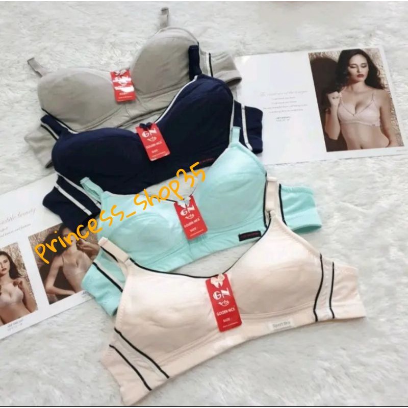 Bh Golden Nick 863 Bra Tanpa Kawat Kait 2 Busa Tipis / Mini Bra Golden Nick 863 / Bh Remaja Golden Nick