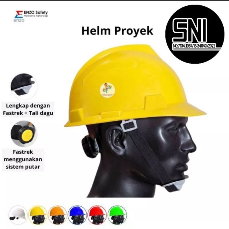 (surabaya) Helm Proyek ENZO - Safety Helmet SNI