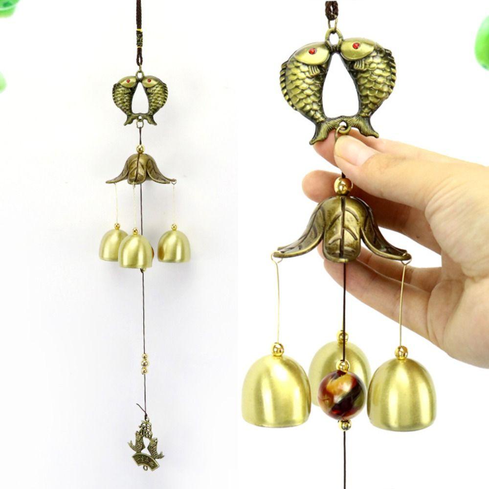 Agustina Lonceng Angin Antik Kreatif Banyak Gaya Kualitas Tinggi Dekorasi Mobil Hiasan Halaman Rumah Untuk Taman Outdoor Oriental Lucky Attract Wealth Doorbell