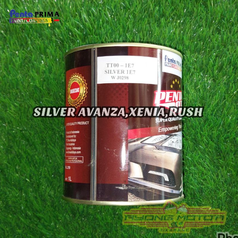 Cat Penta Oto/Cat Duco PU TT00-1E7 Silver 1E7 Met 1Kg (Silver Avanza)