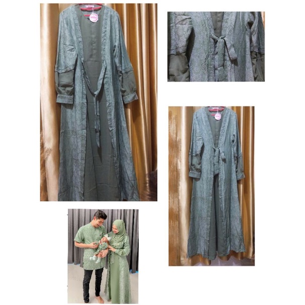 Family set (Famset) Rayhana By ATTIN hijab (Sage green)