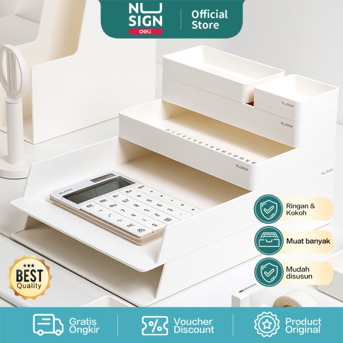 

Box File Nusign Desk Organizer / Rak Kertas Space Besar Pilihan 3 Warna Ns001