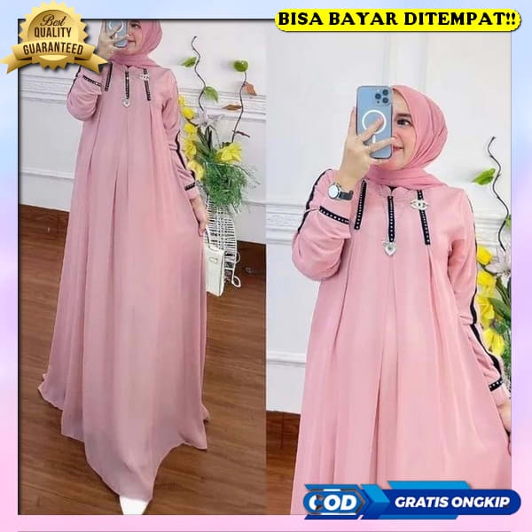 Gamis Wanita Kekinian Bj Gmis Premium Impor Brended Fashion Muslim Terbaru Murah Gsmes Cewe Viral Gamis Syarii 2023 Gsmis Wanita Murah Games Muslimah Terbaru 2023 Baju Gms Remaja Dewasa Bsju Cewek Sari Kondangan Gsmis Ce Jasmine Dress / Gamis Ceruty B