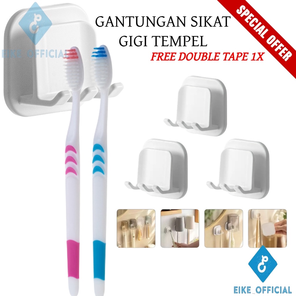 [EIKE] CANTOLAN SIKAT GIGI / HANGER SIKAT GIGI / GANTUNGAN SIKAT GIGI / GANTUNGAN SERBAGUNA / CANTOLAN MULTIFUNGSI