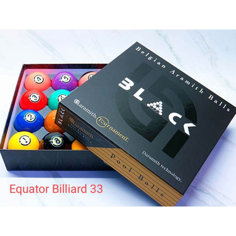 bola billiard / billiard ball aramith tournament black