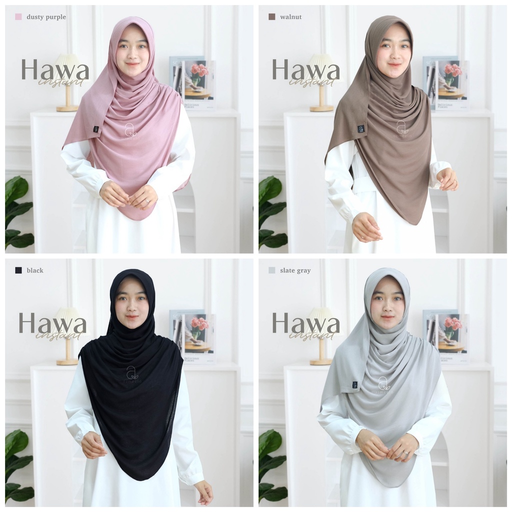 AZMEELA HAWA SHAWL PASMINA INSTAN KERUT DI BAHU