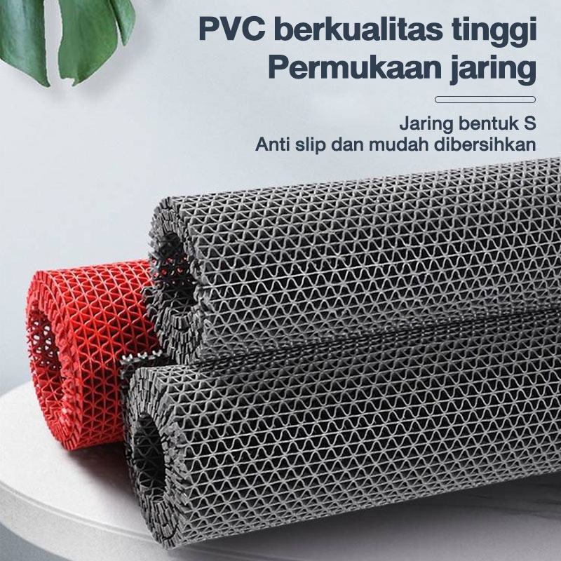 Keset karet anti selip bahan PVC tebal 4/6mm keset kamar mandi anti selip keset lantai kamar mandi keset anti slip berbagai ukuran