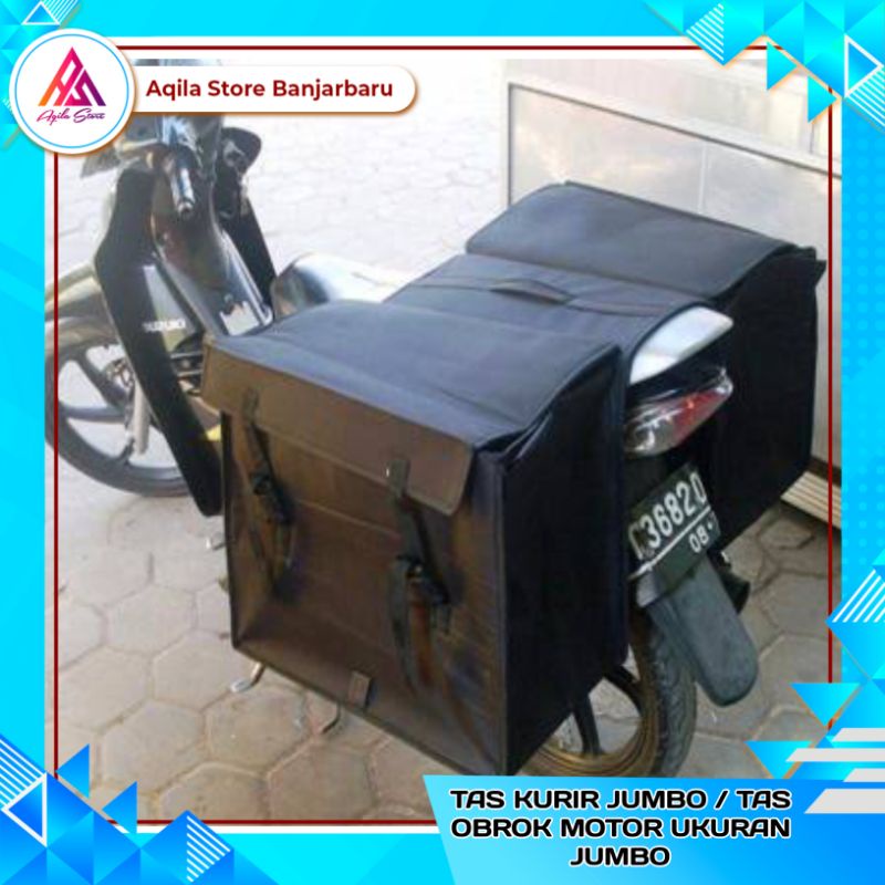 Tas Kurir Jumbo Untuk Sepeda Motor / Tas Obrok Jumbo / Tas Kurir Anti Air