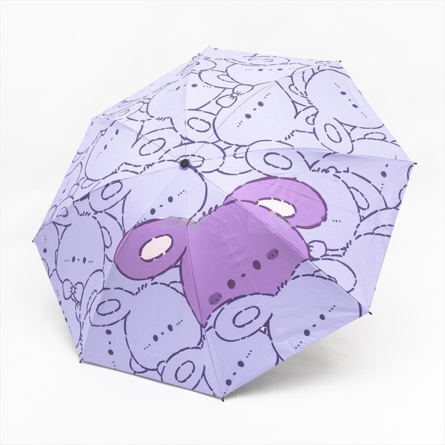 Payung Lipat 3 Motif Bunny kelinci Lapis Hitam Anti UV GRC - 698