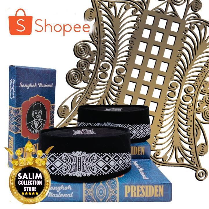 DK.18Ja23d– GROSIR ECER PECI SONGKOK  KOPIYAH NASIONAL  BATIK ACEH SILVER