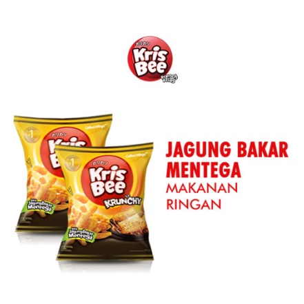 KRISBEE CRUNCHY JAGUNG BAKAR MENTEGA 22.5 G / 1 RENCENG ISI 10 PCS
