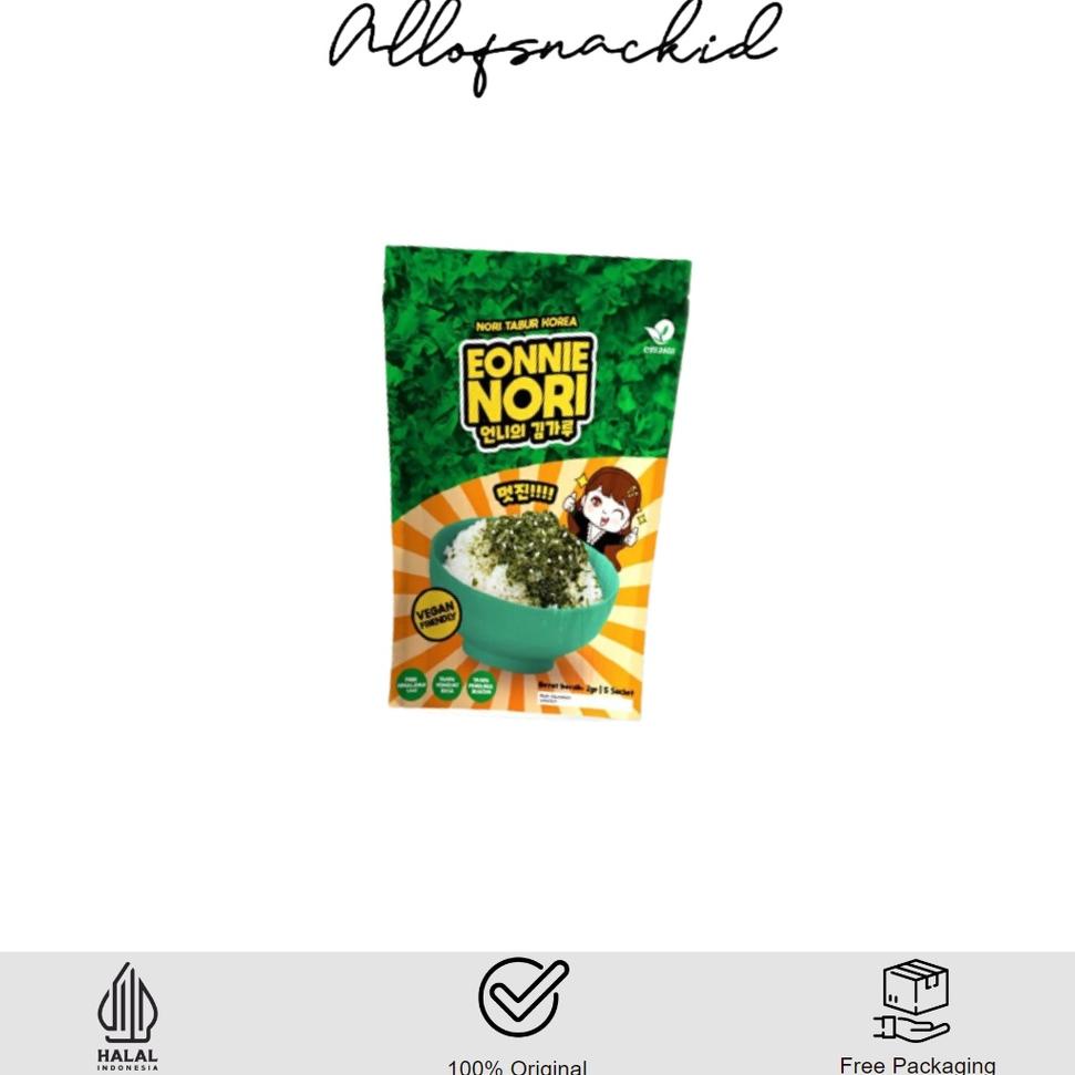 

Dijual ★★ EMAKU - Eonnie Nori - Nori Tabur Korea No MSG - Bumbu Tabur - Bumbu Dapur - Seaweed - Rumput Laut - (2gr @5sct) ☏