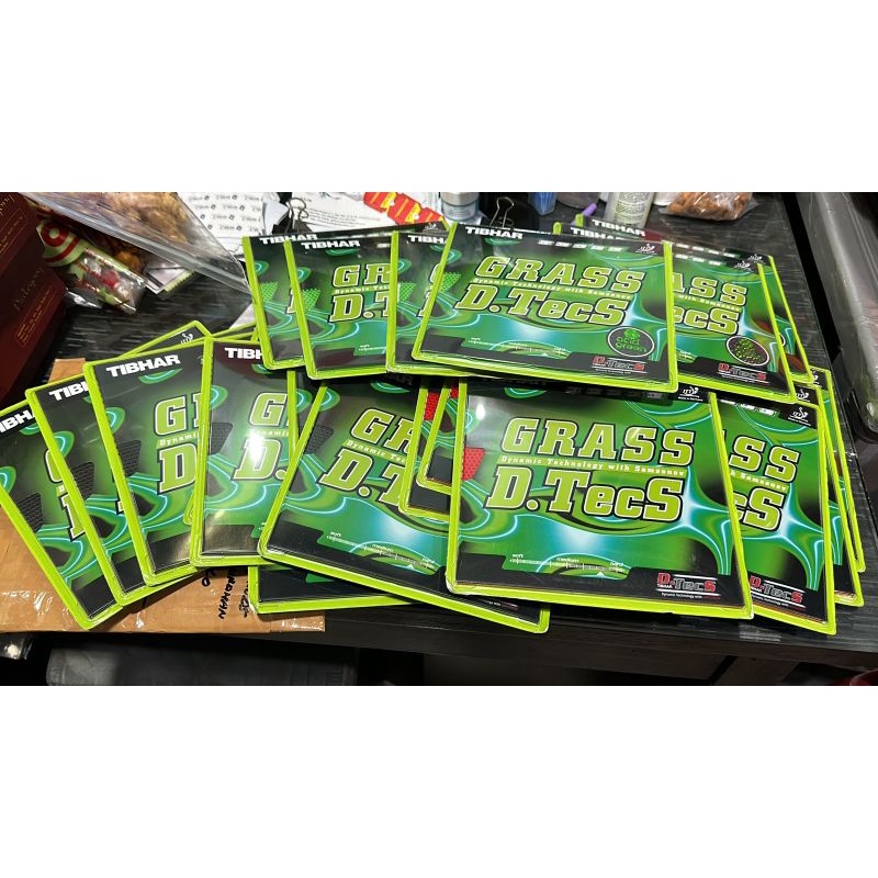 KARET TENIS MEJA BINTIK TIBHAR GRASS D.TECS ORIGINAL