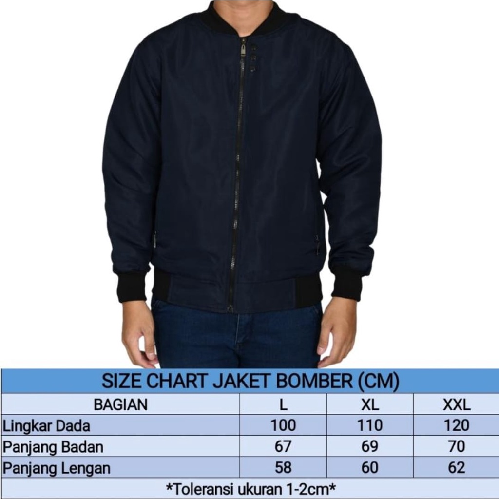 Jaket Bomber Pria Wanita Oversize Jumbo Motif Polos Bahan Parasut Original