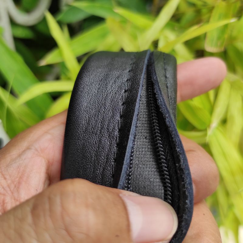 Sabuk Kulit Resleting Kulit Sapi Asli Premium Panjang 145 CM