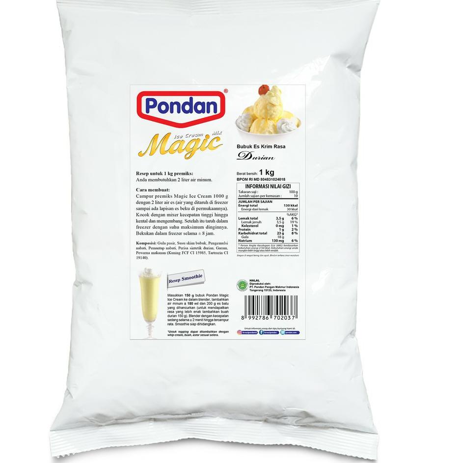 

➸ PONDAN ICE CREAM Kemasan BULKY 1kg. ➨