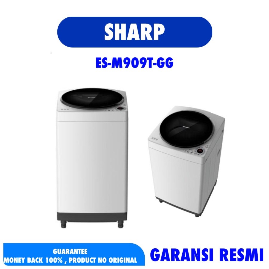 MESIN CUCI SHARP 9KG | SHARP TOP LOADING 9 KG | ESM909 | ES-M909T-GG KHUSUS BATAM
