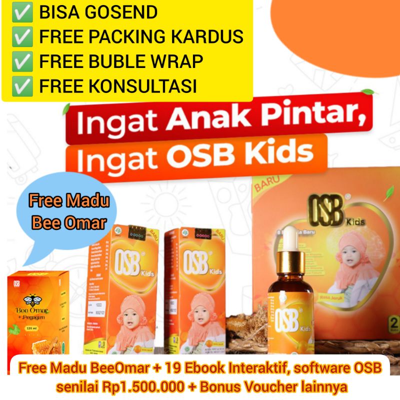 [OSB 100% ORI] OSB KIDS Vitamin Otak Anak BALITA MADU VITAMIN OTAK ANAK