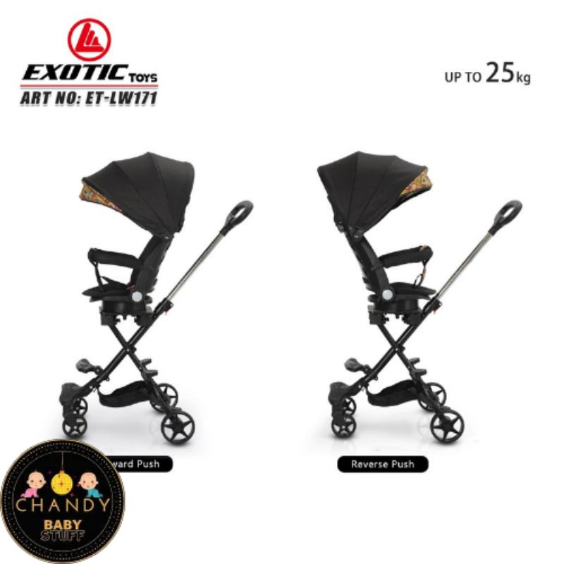 STROLLER EXOTIC ET-LW 171 ( ADJUSTABLE SEAT ) BISA HADAP 2 ARAH