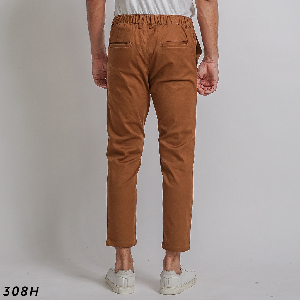 HSRM Celana Gallen Ankle Pants Choco 308 H | Celana Chinos Ankle Pants Slimfit