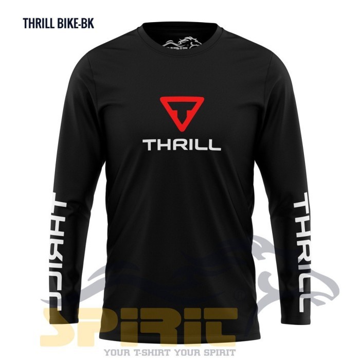 THRILL BAJU KAOS SEPEDA LENGAN PANJANG SPIRIT TSHIRT GUNUNG PRIA