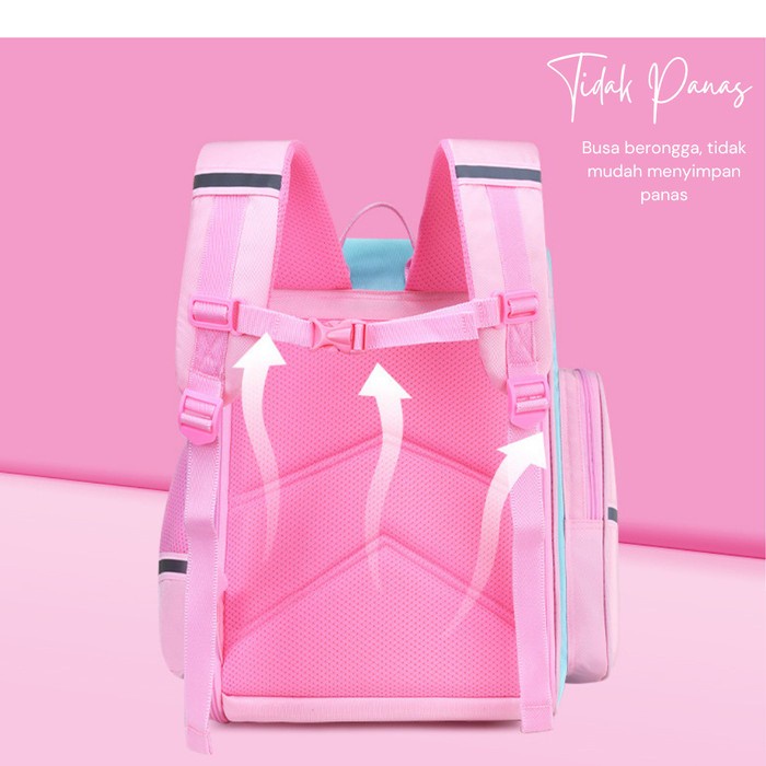 Tas Ransel Backpack Sekolah Anak Cowok Cewek TK SD Premium Unicorn