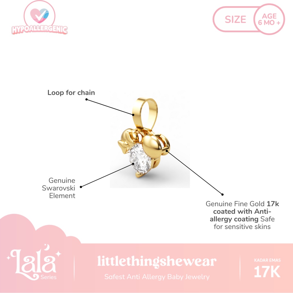 Liontin Lala Mouse Gold - LK-LALA 0,82gr