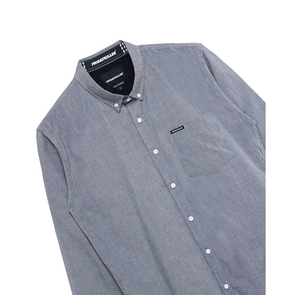 KEMEJA LENGAN PANJANG FRIDAY KILLER | FREZI GREY LONGSLEEVE