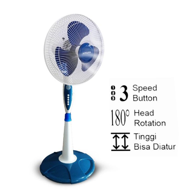Kipas Angin Berdiri Stand Fan 16 Inch Kipas Angin Murah Aayoma Standing Fan 16inch