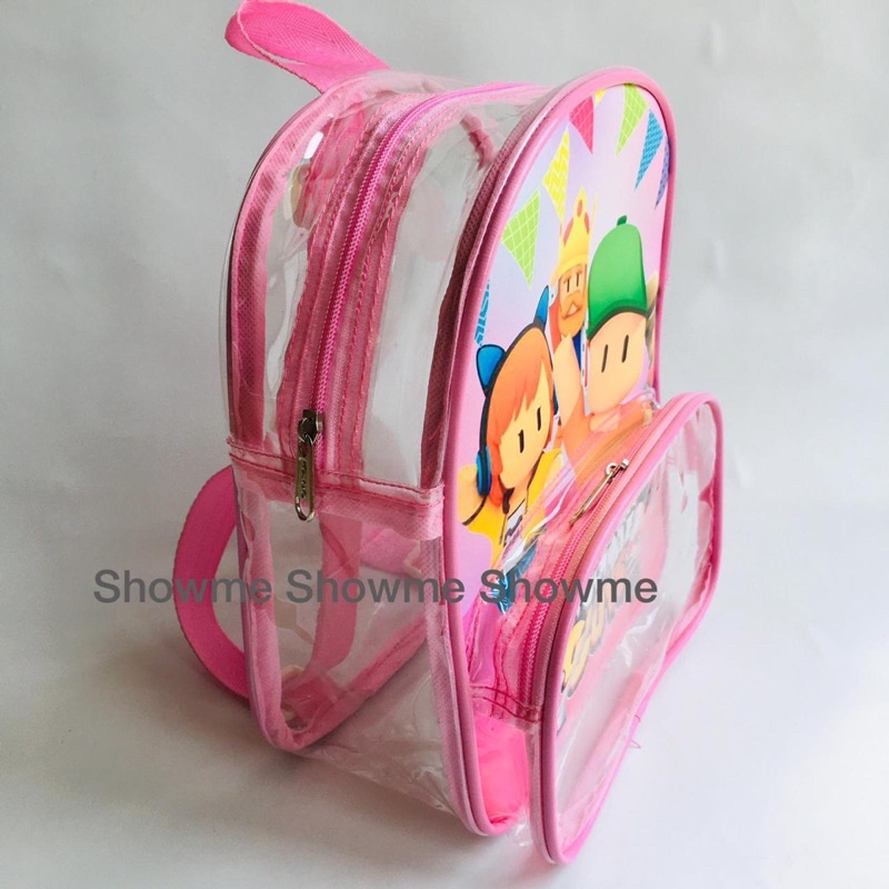 SHOWME TAS RANSEL ANAK SEKOLAH / MIKA PREMIUM /LUNCH BAG / BINGKISAN / ULANG TAHUN / TAS BOTOL SUSU / TAS BABY / TRAVEL BAGS / TAS MIKA / GOODIE BAG STUMBLE GUYS PINK GAME ONLINE VIRAL