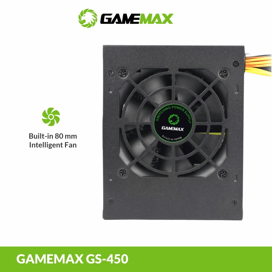 Gamemax GS-450 Power Supply 450W 80+ Bronze SFX Micro  - PSU 450Watt