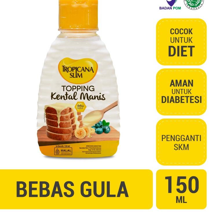 

COD✔️ Tropicana Slim Topping Kental Manis 150ml - Bebas Gula