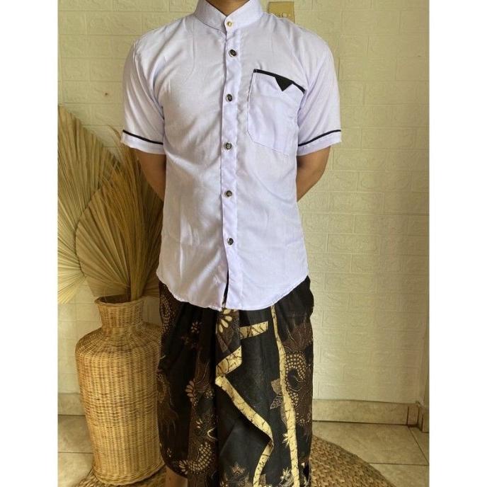 RE5T0CK BAJU YOKO PRIA DEWASA ADAT BALI / BAJU PRIA PUTIH -H
