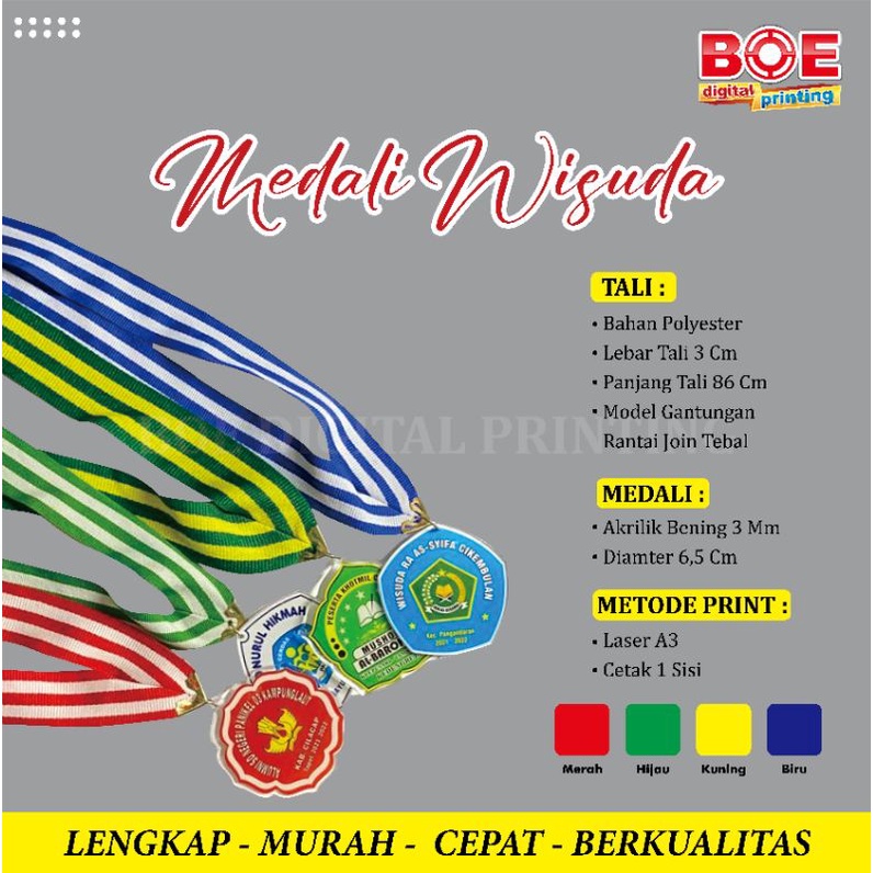 MEDALI WISUDA CUSTOM/ MEDALI RESIN/ WISUDA