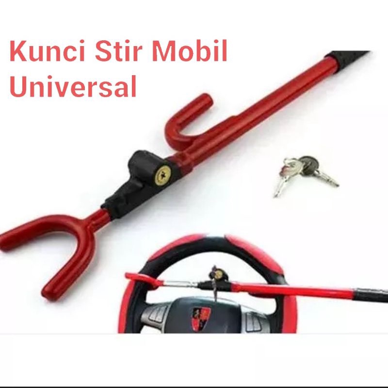 Kunci Stir Mobil Universal Pengaman Saat Parkir