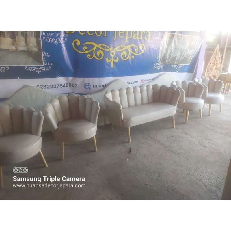 kursi pelaminan kerang/kursi pelaminan lesti/kursi kerang