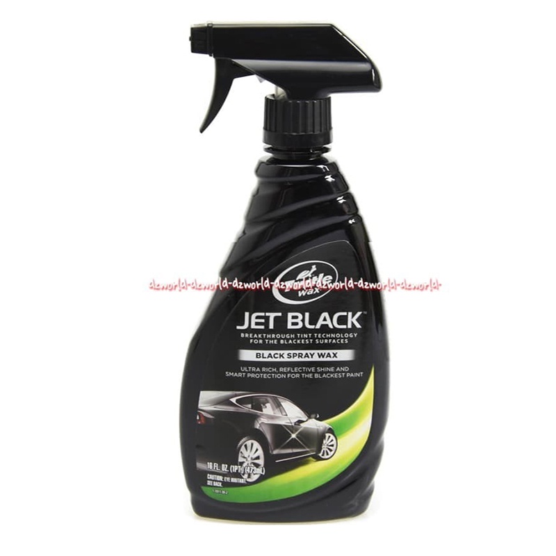 Turtle Wax Jet Black Spray Wax 473ml Cairan Untuk Mengkilapkan Mobil Hitam Turtlewax Spray Protect Blackest Paint Car