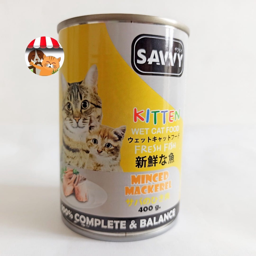 Makanan Kucing Kaleng Savvy 400gr - Savvy Wet Food