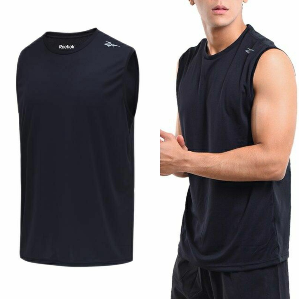 Kaos Reebok Men Sleeveless Tee Men's T-Shirt Original