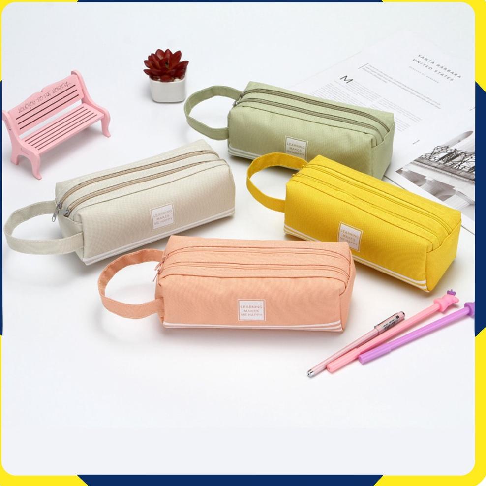 

[DB9CI3941] Murah Lebay S252 Kotak Pensil Dan Stationery Dual Zipper / Dompet Pensil 2 Pouch