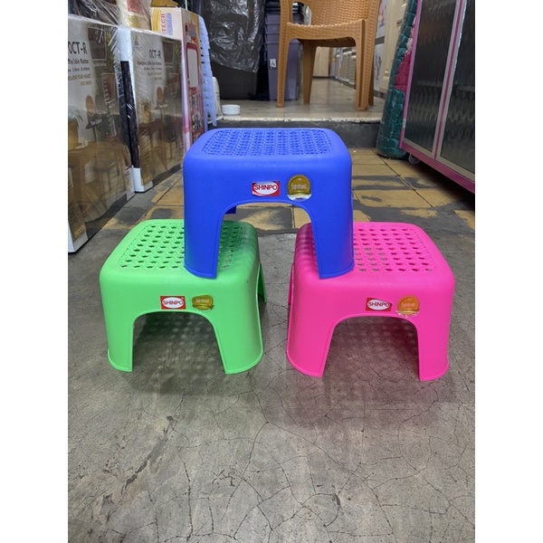 SHINPO-SIP 168 / Bangku Jengkok / Kursi Jengkok / Kursi Plastik / Bangku kursi Murah