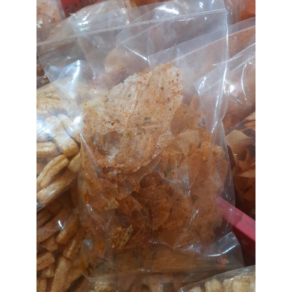 

KERIPIK KACA 200GR/ KRIPIK KACA PEDAS / KERIPIK BELING