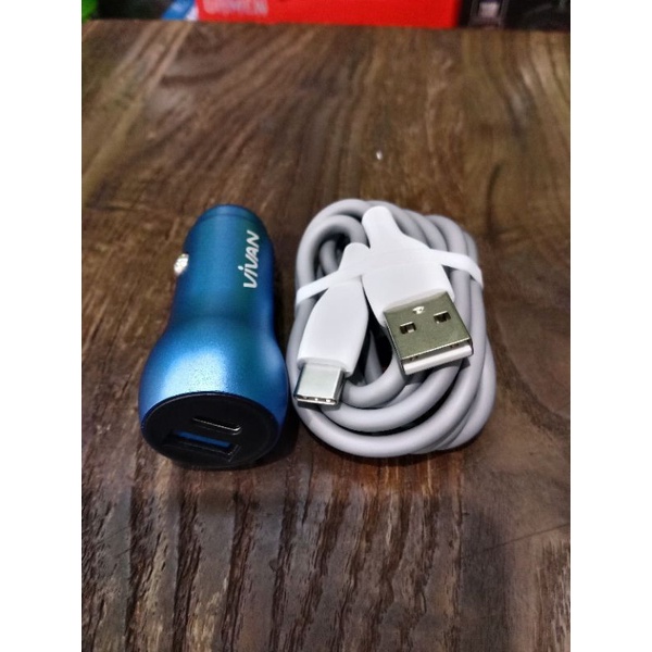 CAR CHARGER VIVAN VCC04 3A 38W ORIGINAL