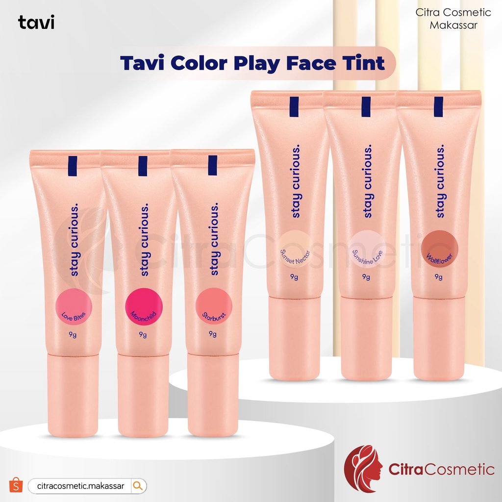 Tavi Color Play Face Tint 9 G (Serum Infused Blush &amp; Highlighter)