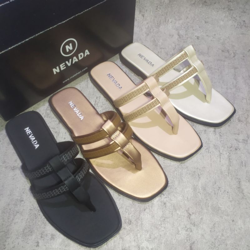 Nevada Sandal Wanita Flat Teplek AKS59